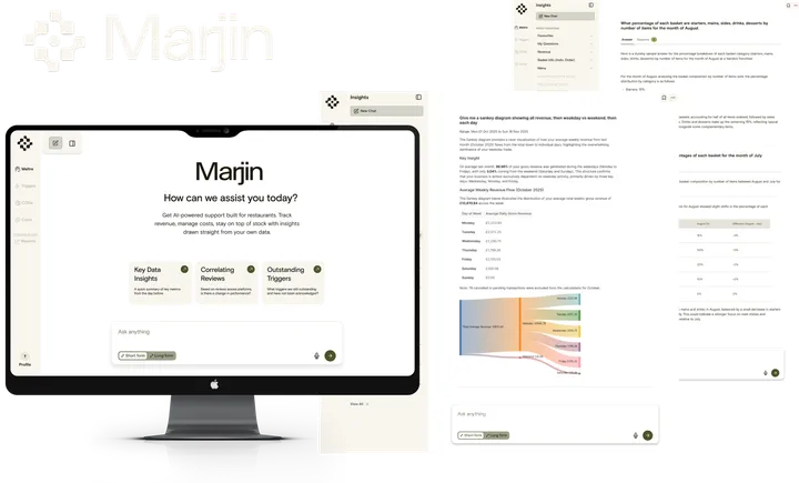 Marjin AI mockup