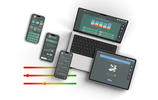 Psyche app screens
